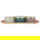 طقم علب ملون بطوفرية بيضاوي استيل السيف غاليري، 4 قطع، 37×16×5 سم - ملون product image 2