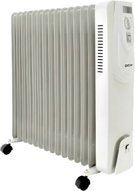 دفاية كهربائية جي في سي برو، 2500 واط، 11 أعمدة، ثلاث مستويات تدفئة، GVOR-2011 - أبيض product image