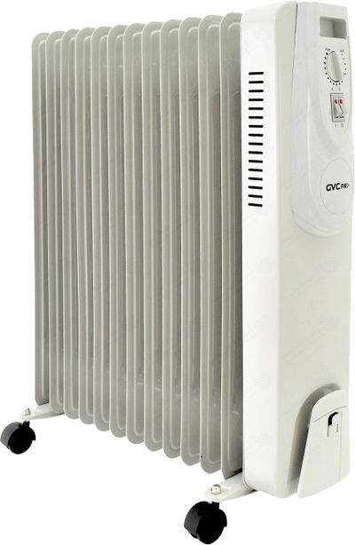 دفاية كهربائية جي في سي برو، 2500 واط، 13 أعمدة، ثلاث مستويات تدفئة، GVOR-2013 - أبيض product image 2