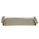 Al Saif Gallery steel Serving Tray, rectangle - gold product image 1