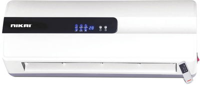 دفاية سبليت جدارية نيكاي،2000 واط، هواء ساخن و عادي، ريموت للتحكم عن بعد، شاشة إل إي دي، مؤقت، NWFH2120A - أبيض product image 1