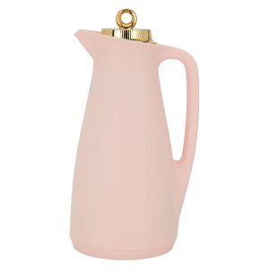 Timeless Manal glass thermos, 1 liter, plastic outer shell - light pink product image