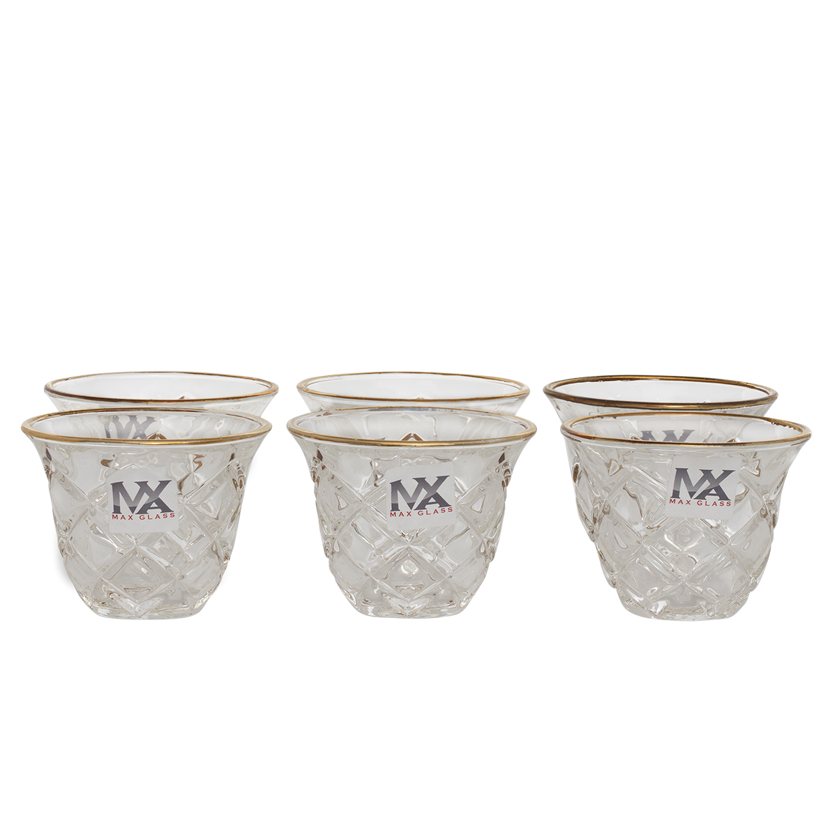 Al Saif Gallery Glass Cups Set, 6 Pieces - Clear product image 2