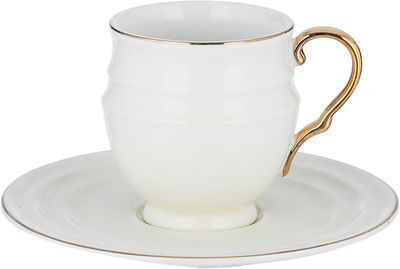 Al Saif Gallery porcelain coffee cup set, 12 pieces - white product image 2