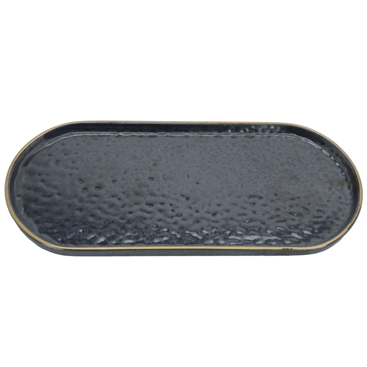 Al Saif Gallery porcelain serving plate, 22 cm, oval, with gold-black font product image 2