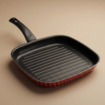 مقلاة تيفال نيوفلون، 28 سم، مربع - أحمر product image 1