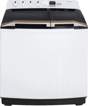 Toshiba VH-K130WBB Twin Tub Washing Machine, 12 kg, Twin tubs, Powerful performance, Large capacity - White product image
