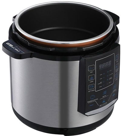 قدر ضغط كهربائي ويننج ستار، 6 لتر، 1000 واط، 14 وظيفة، ST-9303 - فضي اسود product image 3