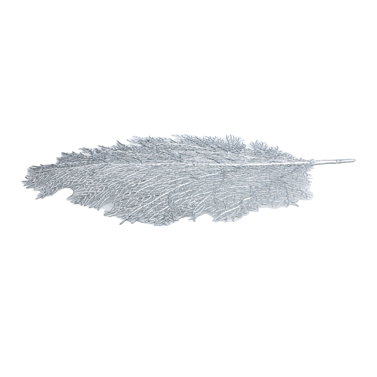 Al Saif Gallery tablecloth, 55x35 cm, leaf shape - silver product image 3