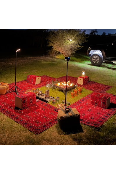 بكج سجادة مع مركى بوليستر سجادتي، 100×300 سم - احمر product image 5