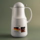 ترمس الراين، 1 لتر، ضغاط، حافظة داخلية زجاج حراري - لؤلؤي product image 1