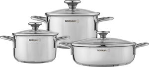 طقم قدور استيل كوركماز، 6 قطع - فضي product image