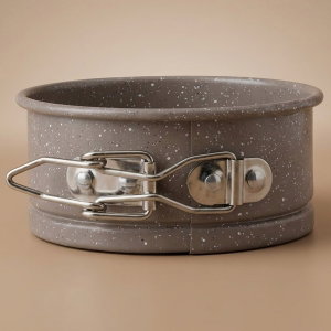 Al Saif Gallery Granite Cake Mold, Round, 5x10 cm - Light Brown product image