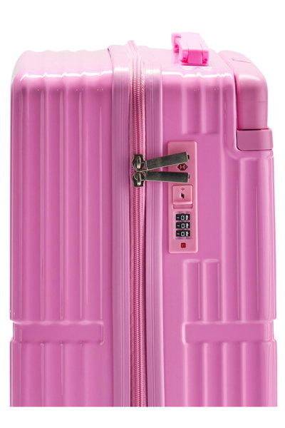 طقم شنط سفر بولي كربونات ليمرا، 20 24 بوصة، 4 عجلات، بزاوية 360 درجة، OT-9006 - وردي product image 6