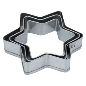 Al Saif Gallery Steel Pastry Cutters, 3 Pieces - Silver product image 2