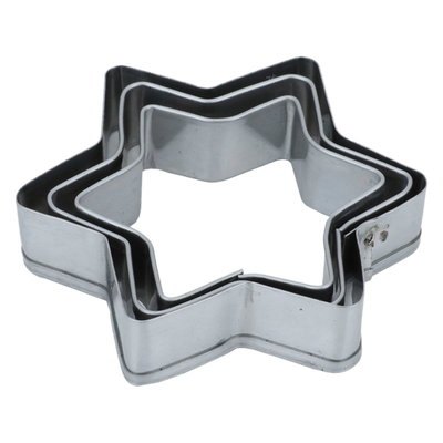 Al Saif Gallery Steel Pastry Cutters, 3 Pieces - Silver product image 2