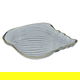 صحن تقديم زجاج السيف غاليري، شكل صدفة - رمادي product image 1