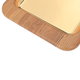 طوفرية استيل بحافة خشب السيف غاليري، 40×26×3 سم، مستطيل، صغير - ذهبي product image 3