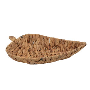 Al Saif Gallery wicker serving basket, leaf shape - brown product image