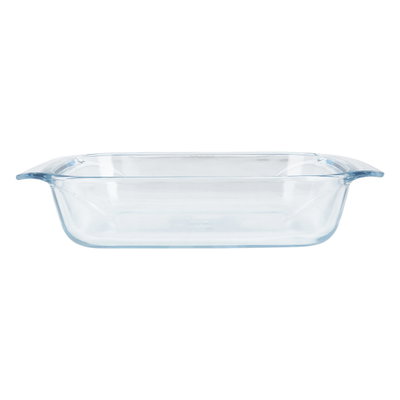 Pyrex glass oven tray, 31 x 20 cm, 2.1 litres, French - transparent product image 2
