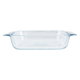 Pyrex glass oven tray, 31 x 20 cm, 2.1 litres, French - transparent product image 2