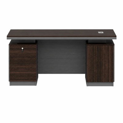 مكتب إداري مودرن خشب MDF، 75×140×70 سم - بني غامق product image 2