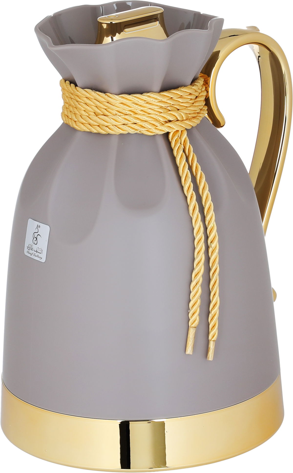 Everest Balqis Thermos, 1 liter, thermal glass inner shell, plastic outer shell - golden gray product image 3