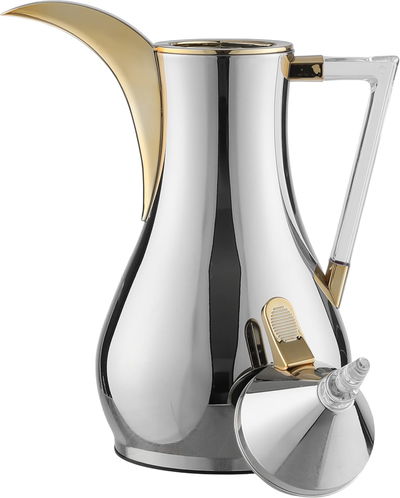 طقم ترامس زجاج حراري السيف غاليري، قطعتين، 1 /1 لتر - فضي product image 2