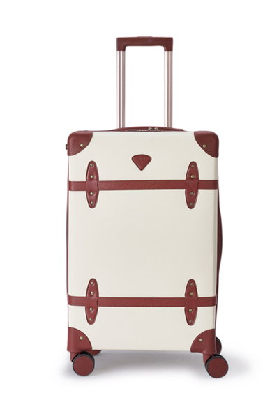 طقم شنط سفر جلد صناعي ليمرا، 4 مقاسات، 4 عجلات، زاويه 360 درجة، LMA-17810 - بيج بني فاتح product image 3