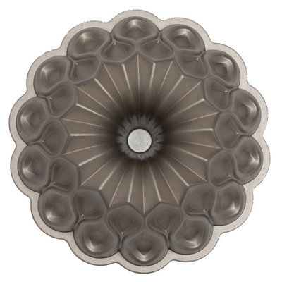 Rocky Aluminum Cake Mold, 25.8x25.8x10 cm, Rose - Dark Gold product image 4