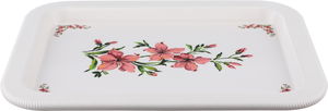 AlSaif Plus Ivory Lily Plastic Tray, 50x36x3 cm - Beige product image