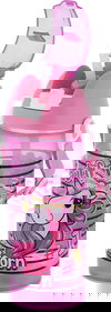 مطارة بلاستيك مع مصاص هيرفين، 610 مل - وردي product image 2