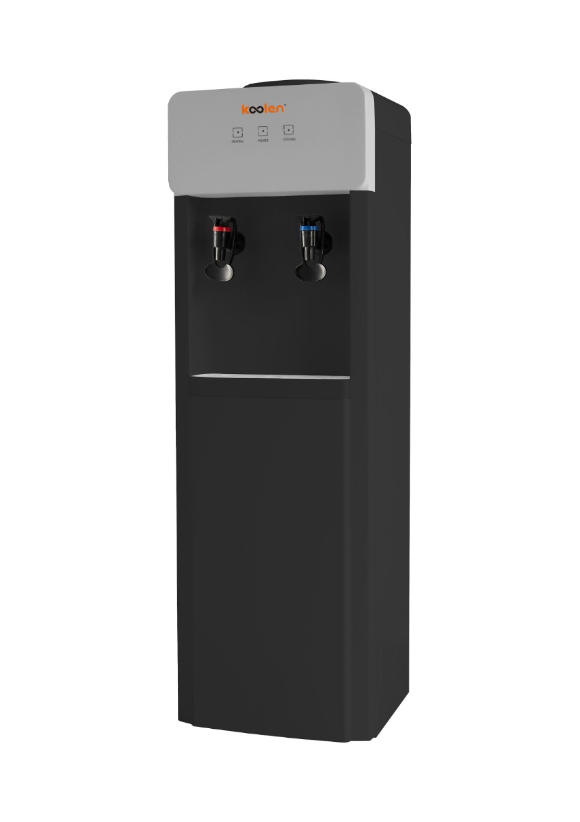 Koolen 807103031 Water Cooler, 2.2L, 2 Taps, Cold/Hot - Black Silver product image