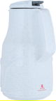 Rhinestone thermos, 1 liter, thermal glass inner container, plastic outer shell - white product image 3