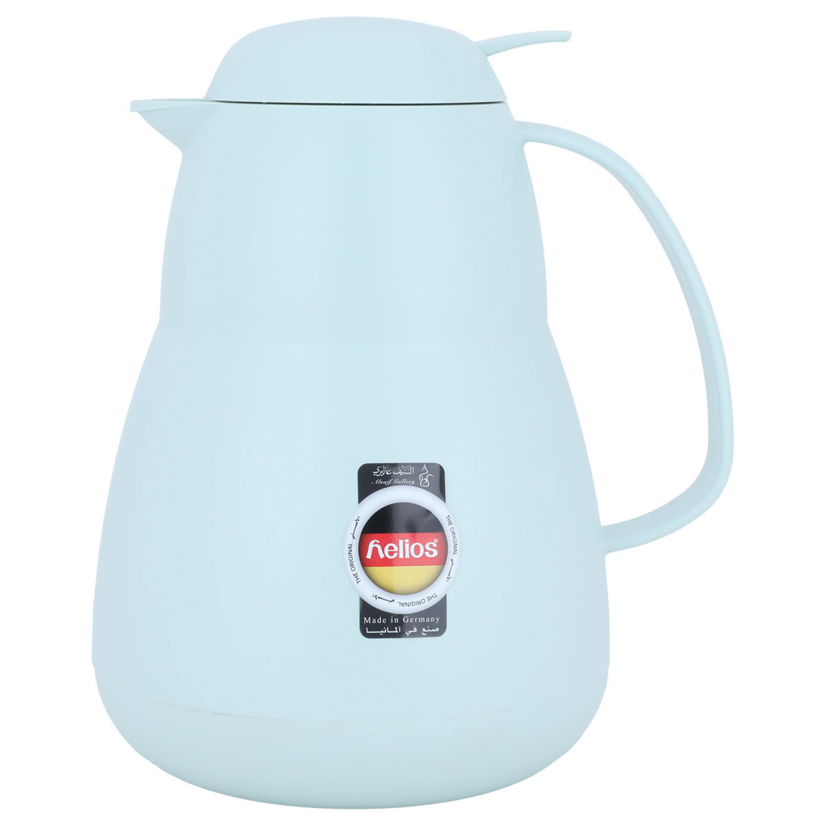 Helios thermos, 1 liter, thermal glass inner container, plastic outer shell - light blue product image