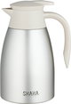 Shaha Thermos, Stainless Steel Inner Container, 1.5 Liter, Push-Button - Matte Silver Cream product image 1