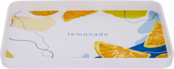 Al Saif Gallery plastic serving tray, 30 x 19 x 2.7 cm, rectangle - white product image 1