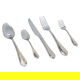 طقم ملاعق استيل السيف غاليري، 20x2.5 / 20.25 / 23.5x2 / 14x3 / 14x3 سم، بنقش ذهبي، استاند، 30 قطعة - فضي product image 3