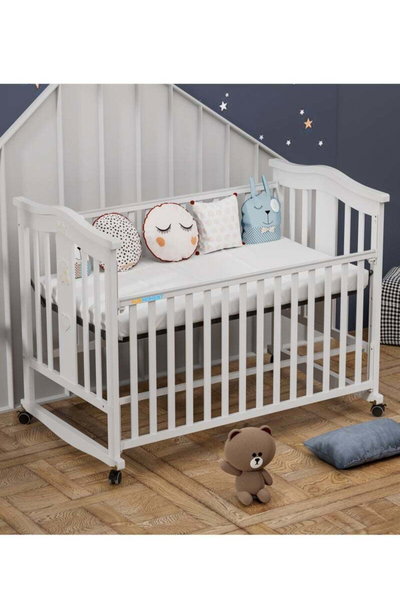 سرير اطفال خشب الصنوبر فان مومنت، 120×60 سم، مع ناموسية - ابيض product image 4