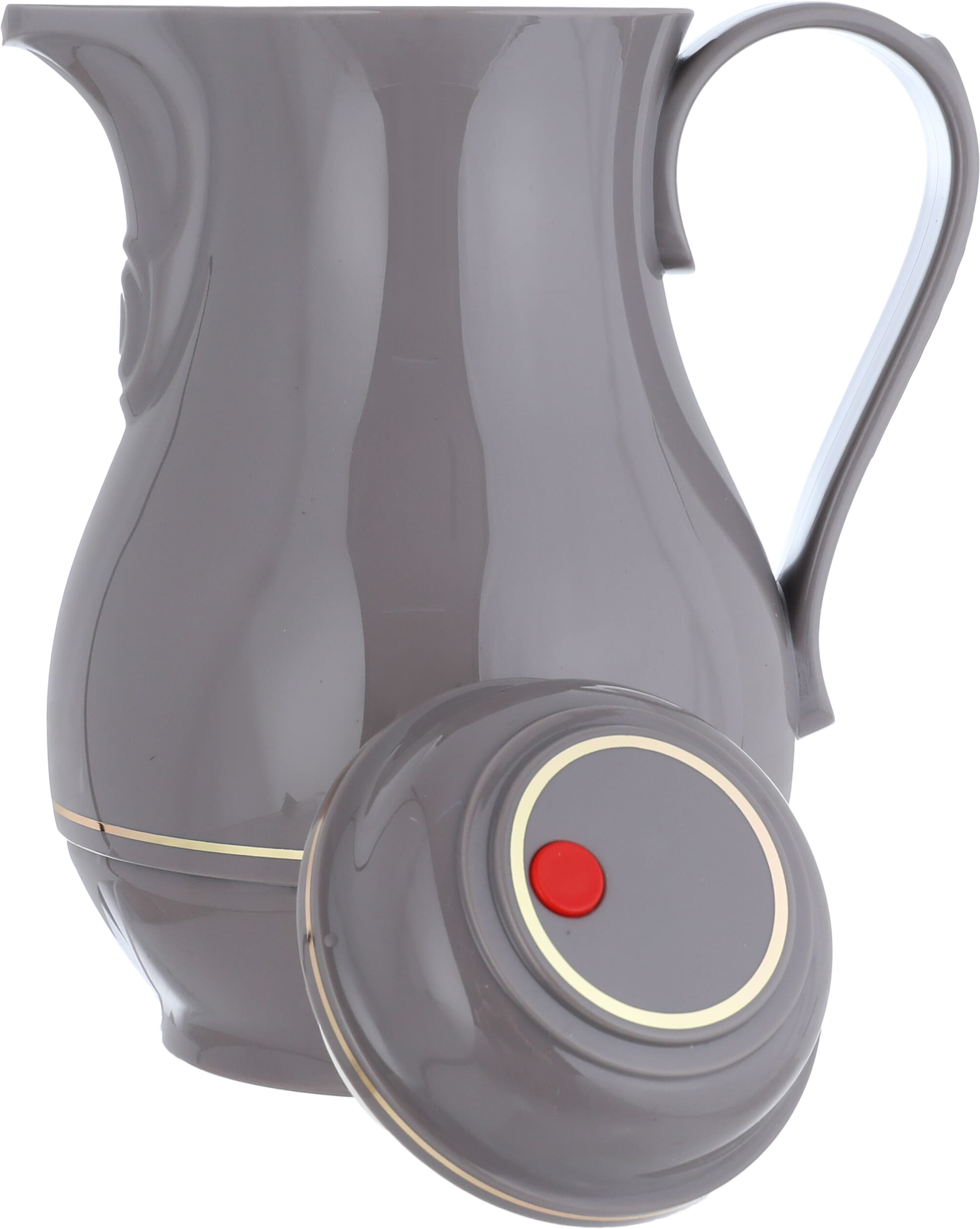 Rotpont Thermos, 500 ml, plastic outer shell, glass inner shell, plastic outer shell - gray product image 4