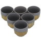 Al Saif Gallery Porcelain Arabic Coffee Cups Set, 6 Pieces - Golden Mauve product image 2