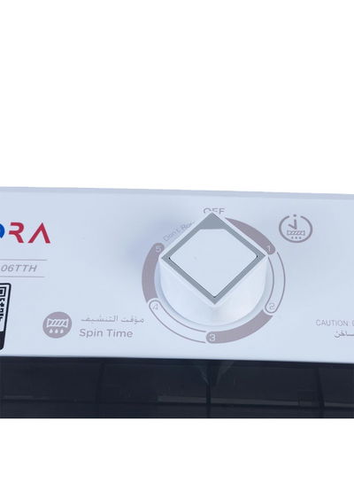 Aurora AR-06TTH Semi-Automatic Washing Machine, 5 kg, Twin Tub - White product image 7