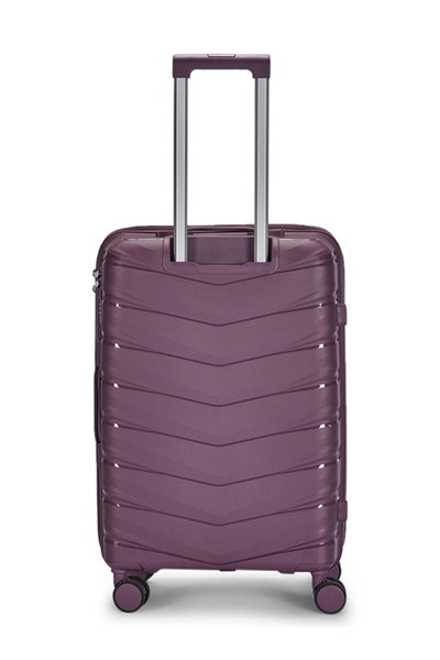 طقم شنط سفر بولي بروبيلين ليمرا، 4 مقاسات، 4 عجلات، بزاوية 360 درجة، OT-8014 - بنفسجي product image 3