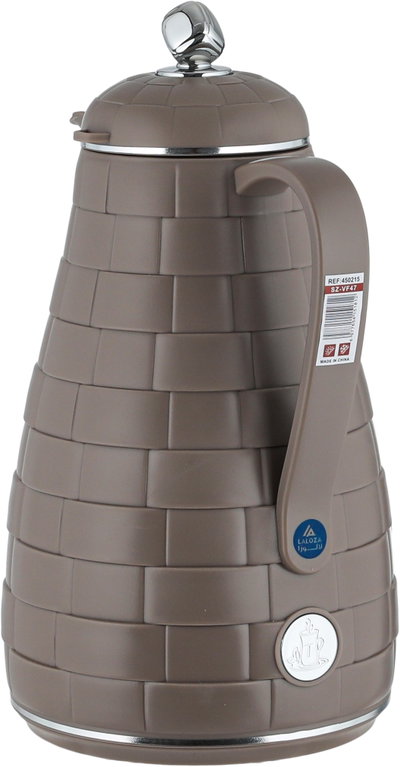 طقم ترامس لالوزا، 1 / 1 لتر، 2 قطعة، حافظة داخلية زجاج، غطاء ضغاط -  كابتشينو كروم product image 4