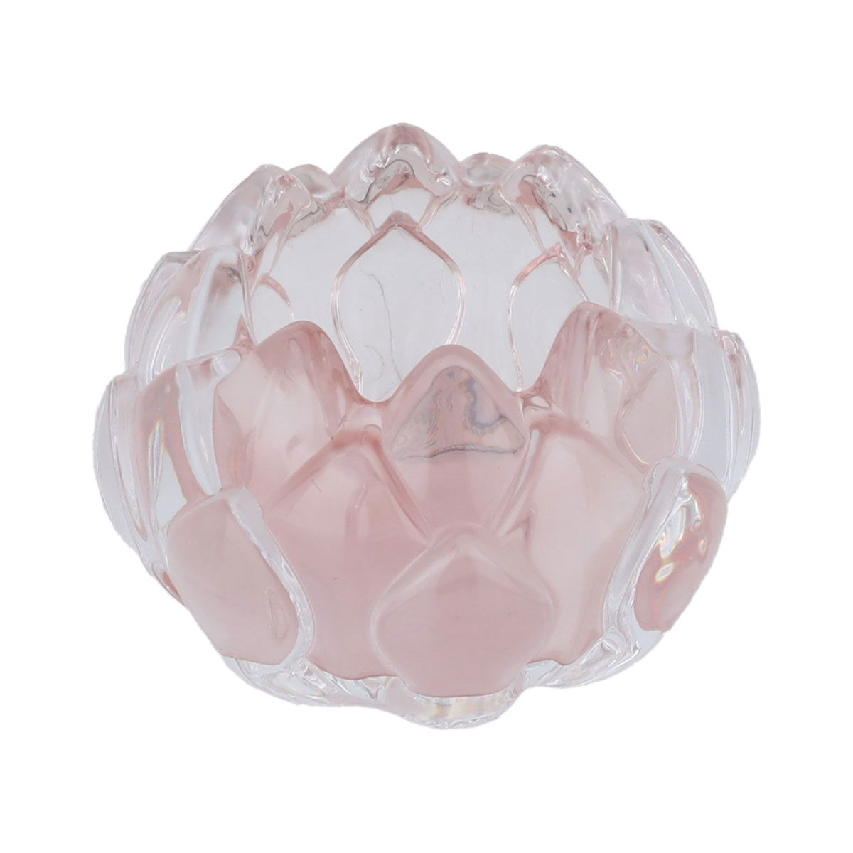 حامل شمع زجاج السيف غاليري، 5.3×8.3×8.3 سم، دائري - وردي فاتح product image 2