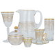 طقم فناجين قهوة وبيالات شاي زجاج السيف غاليري، 75 قطعة - شفاف ذهبي product image 2