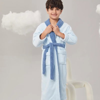 روب اطفال كورال فليس ريفي، 15-16 سنوات - سماوي product image 15