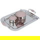 Tofaria set with 2 dates and a steel bowl from Al Saif Gallery, 4 pieces - silver product image 1