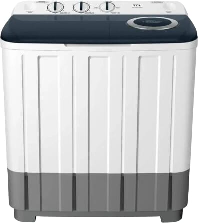 غسالة ملابس تي سي ال، تحميل علوي، حوضين، 8.5 كجم، TWT85-S2 - ابيض product image 1