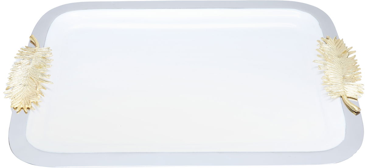 Tofaria Al Saif Gallery steel presentation, 31 x 14 cm, rectangle - white product image